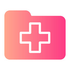 Obraz premium folder gradient icon