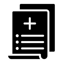 Fototapeta premium recipe glyph icon