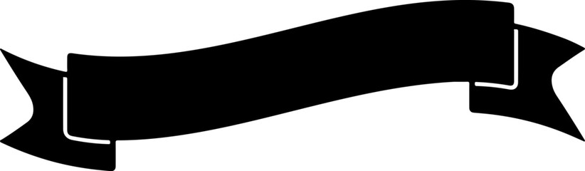 Banner ribbon clip art design on plain white transparent isolated background for card, shirt, hoodie, sweatshirt, apparel, tag, mug, icon, poster or badge