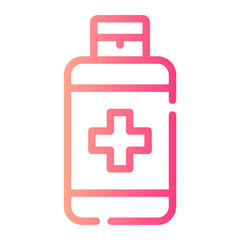 Obraz premium sanitizer gradient icon
