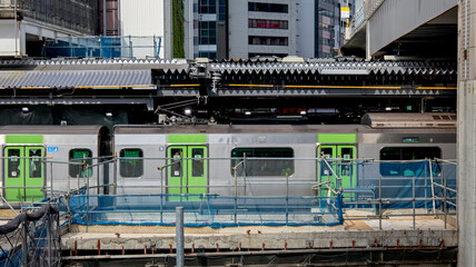 工事中の駅