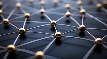 Network of connected lines and nodes, representing partnership and unity.