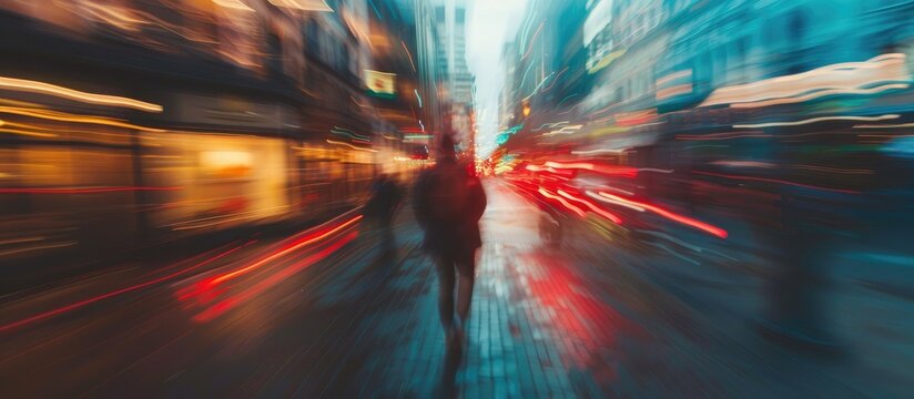 ICM Photography captures intentional blur in images using camera movement to create artistic effects ideal for banners with copy space image