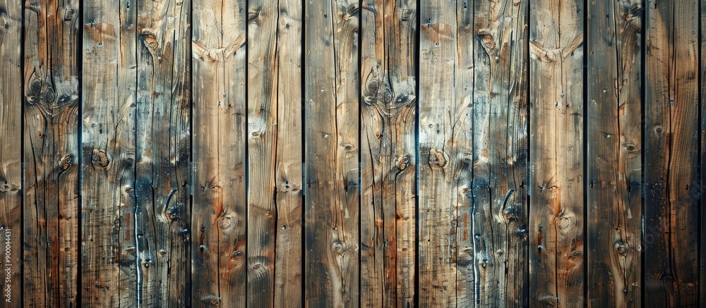 Fototapete Wooden planks background with a natural pattern ideal as a desktop wallpaper or for website design features copy space for adding text to the image