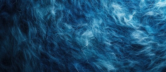 Fototapeta premium Blue abstract background featuring a felt texture with copy space image