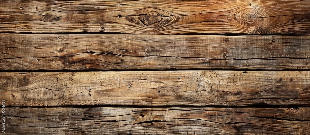Poster a weathered teak wood plank creates a rustic backdrop with a copy space image