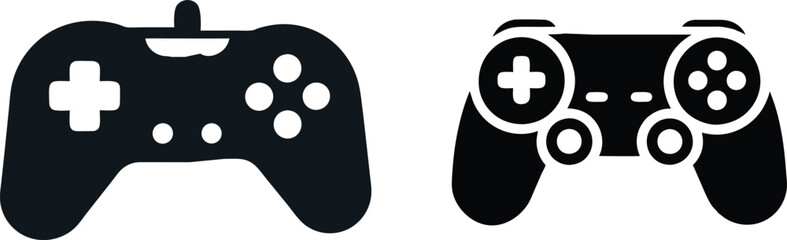 Gamepad icon silhouette vector illustration