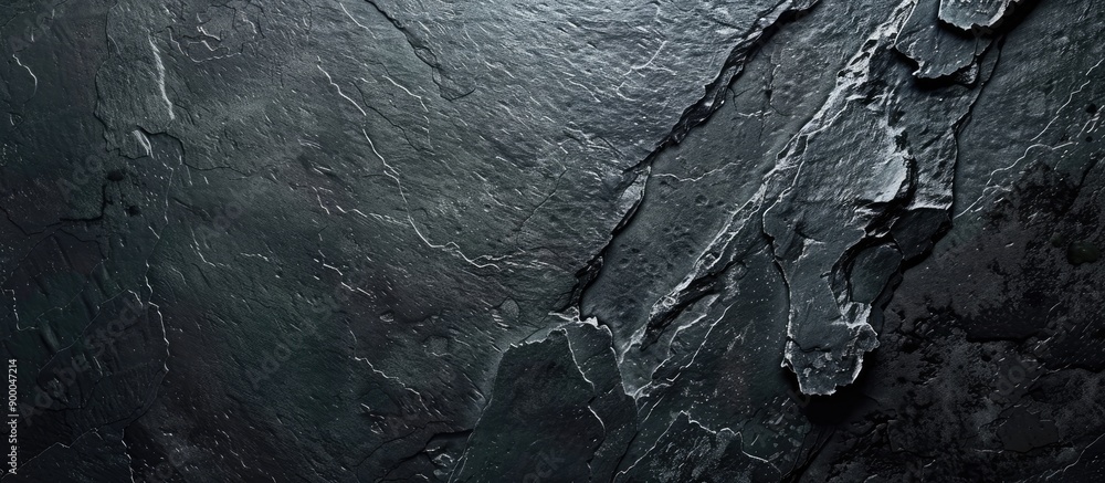 Fototapete Slate textured background in dark colors with copy space image available