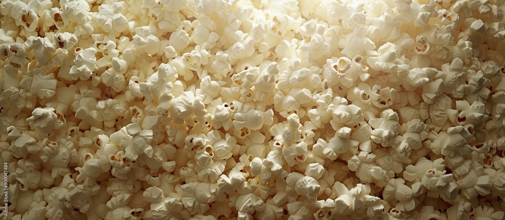 Leinwandbilder Background featuring a textured surface resembling popcorn with empty space for added elements copy space image