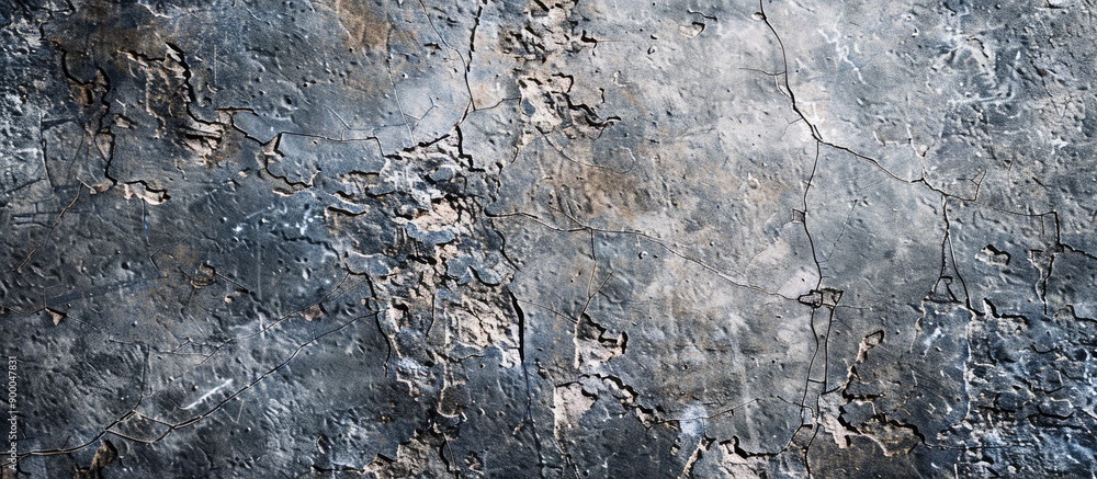 Poster Texture of a concrete wall with scratches ideal for backgrounds and design projects with copy space image