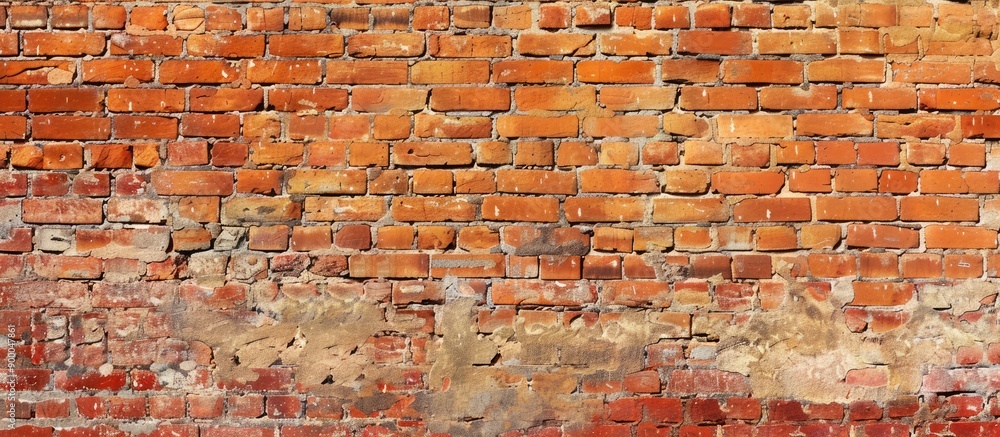 Aufkleber Cover page background featuring a brick wall with ample copy space image