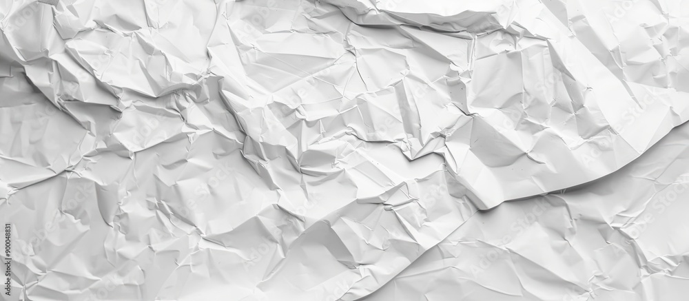 Aufkleber crumpled white paper texture with copy space image