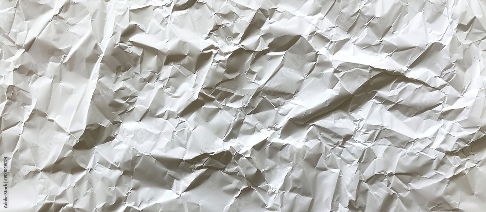 Fototapete white paper texture with an aged crumpled surface as the backdrop perfect for a copy space image
