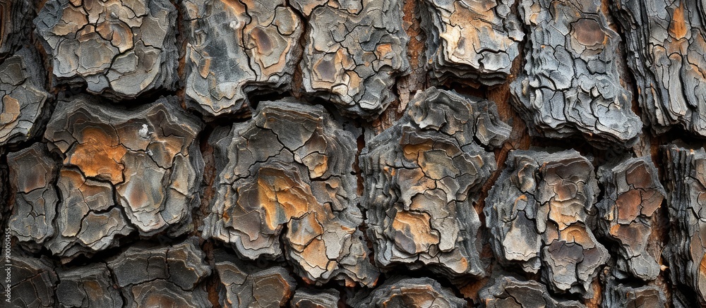 Poster bark texture on a tree with copy space image
