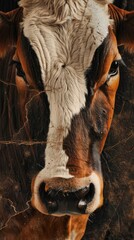 Elegant Cowhide Textured Background. High detailed pattern on plain backdrop concept