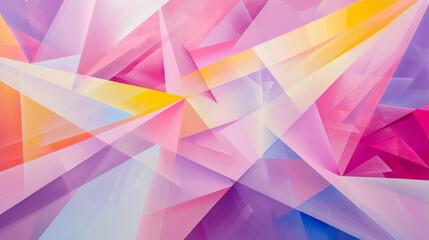 Obraz premium Abstract geometric shapes with vibrant colors and