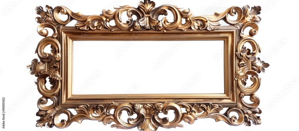 Poster Isolate the Hazel luxury Louise photo frame on a white background for a clean and elegant look with space for additional images