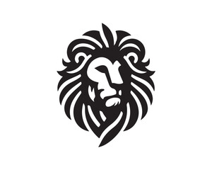 Lion logo design vector template. lion head logo design icon vector illustration