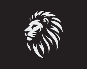 Lion logo design vector template. lion head logo design icon vector illustration