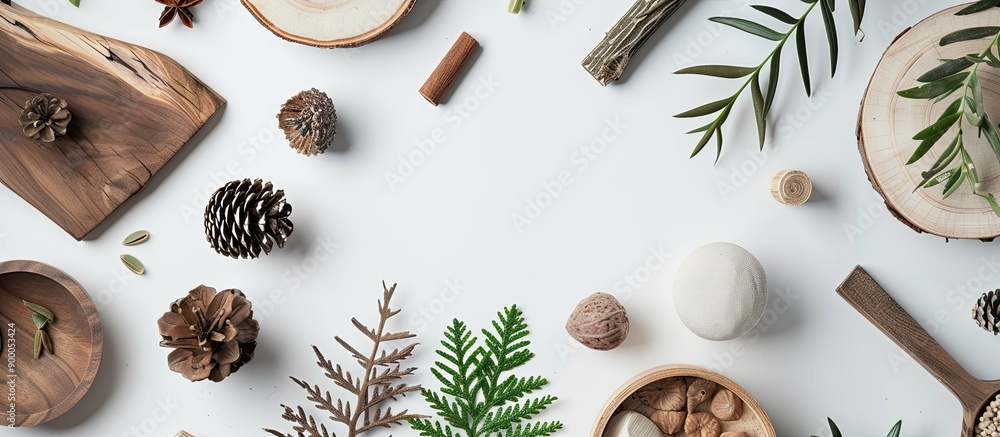 Aufkleber White backdrop showcasing various bits with copy space image