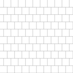 White Brick Wall Seamless Pattern: Clean, minimalist, and versatile, high-resolution seamless pattern of white brick.
