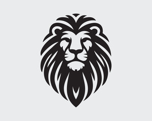 Lion logo design vector template. lion head logo design icon vector illustration