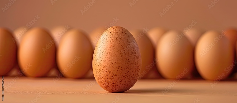 Leinwandbilder unique egg with distinct features stands out from the rest in a copy space image