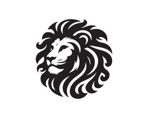 Lion logo design vector template. lion head logo design icon vector illustration