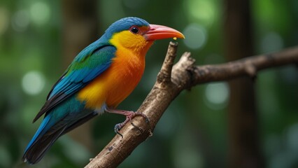 Obraz premium blue and yellow macaw ara