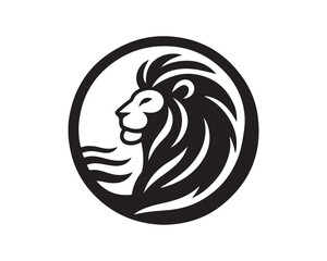 Lion logo design vector template. lion head logo design icon vector illustration
