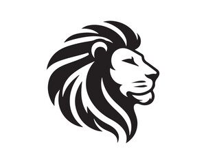 Lion logo design vector template. lion head logo design icon vector illustration