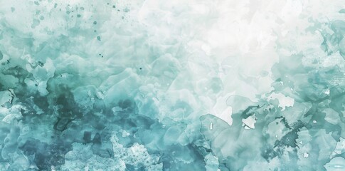 Obraz premium Serene Blue Watercolor Tranquility. High detailed plain background