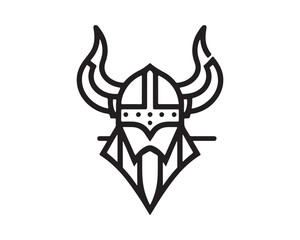 Viking Logo Design Icon Symbol Vector Template