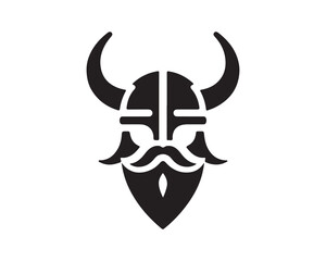 Fototapeta premium Viking Logo Design Icon Symbol Vector Template