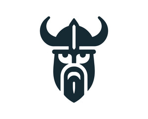 Viking Logo Design Vector Template