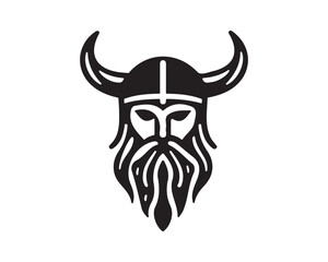 Viking Logo Design Vector Template