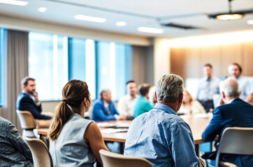 Fototapeta premium Business People in a Meeting