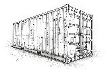 A large container with the number 2 on it