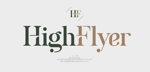 Luxury font alphabet logo. Typography beauty fashion elegant classic letters serif italic fonts decorative wedding vintage retro logos. vector illustration