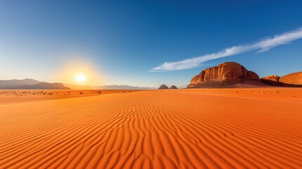 Fototapeta premium Majestic Desert Sunset Landscape