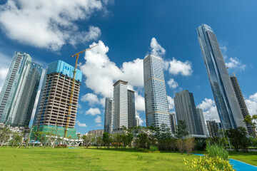 Obraz premium , Zhuhai, city, architecture, China,