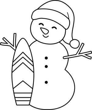 recommend clip art: Beach summer sand snowman outline vector.
                    Christmas Beach sand Snowman coloring page vector.
                    Christmas sand snowman isolated  black line svg.