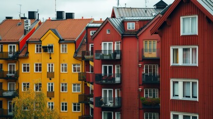 Fototapeta premium sweden applying for planning permission ONLINE building home 24/7 sweden people using automated decision-making citizen web internet services 