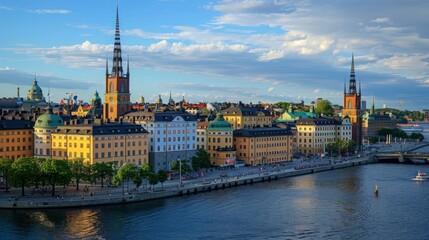 Fototapeta premium sweden applying for planning permission ONLINE building home 24/7 sweden people using automated decision-making citizen web internet services 