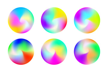 gradient circle backgrounds. abstract colors blend mesh
