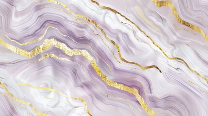 Obraz premium Light amethyst, gold white