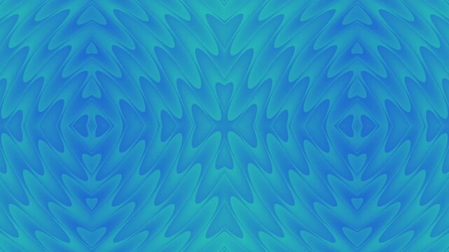 Abstract blue and green pattern with repeating shapes. 