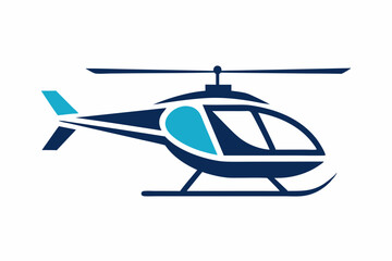 Helicopter logo icon vector illustration