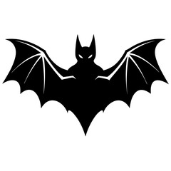 Bat silhouette vector art illustration