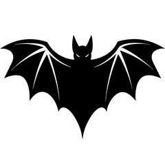 Bat silhouette vector art illustration